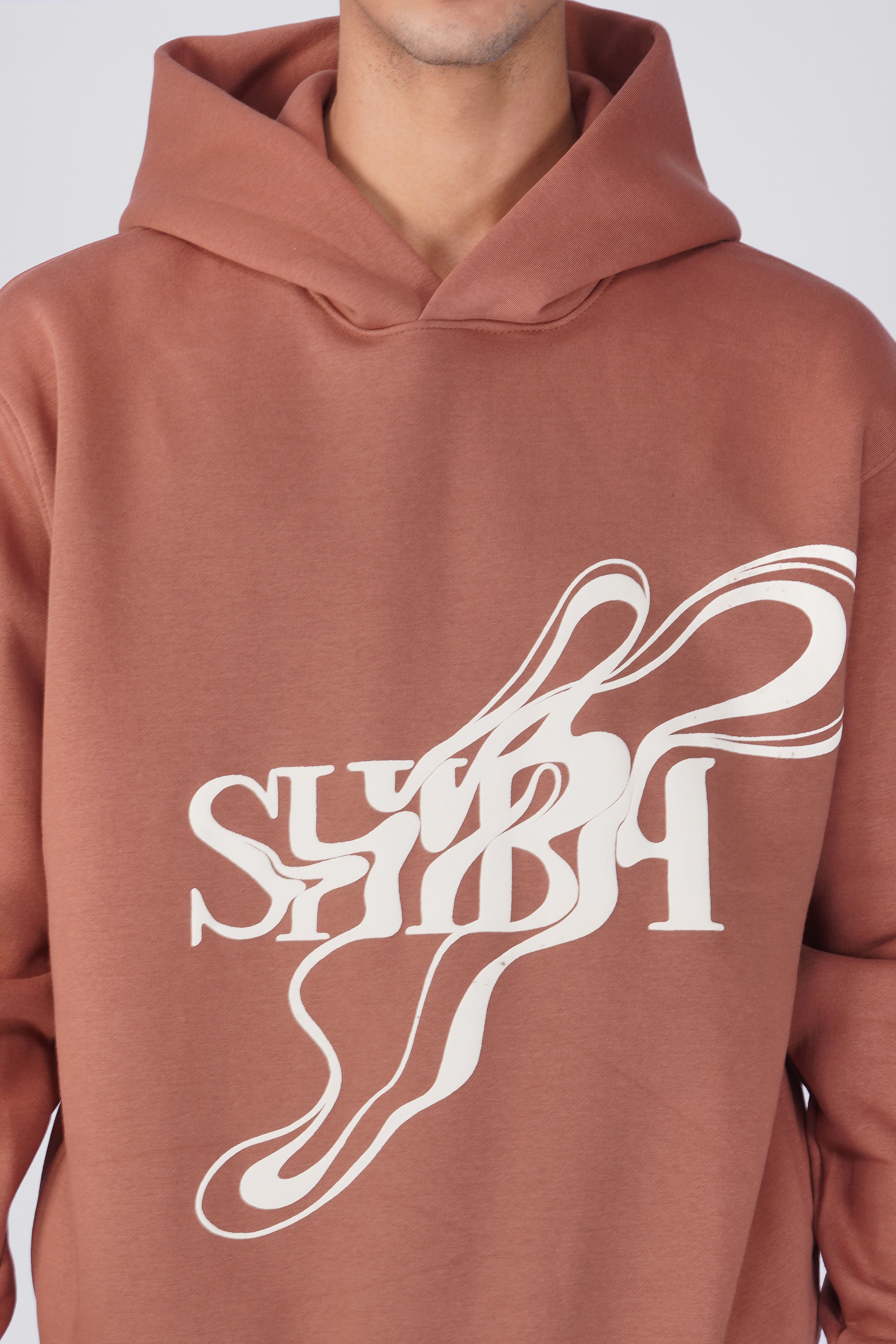 The "Persistence of Form" Oversized Hoodie | Earth Clay