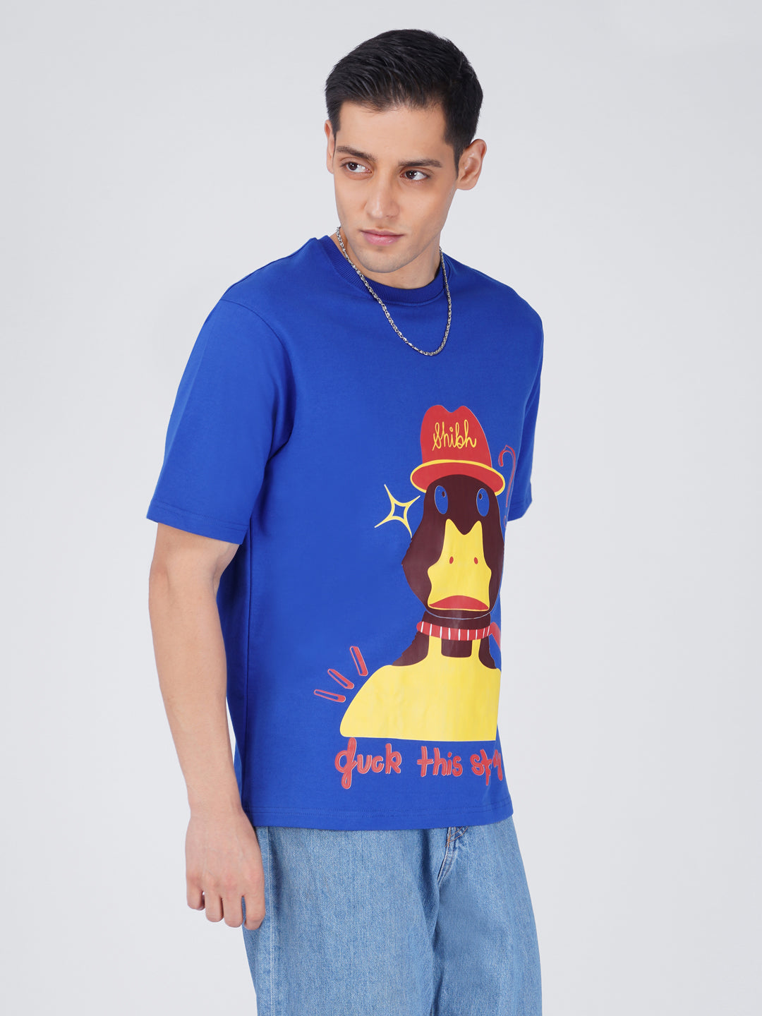 "Duck This Spring" Graphic T-Shirt — Royal Blue