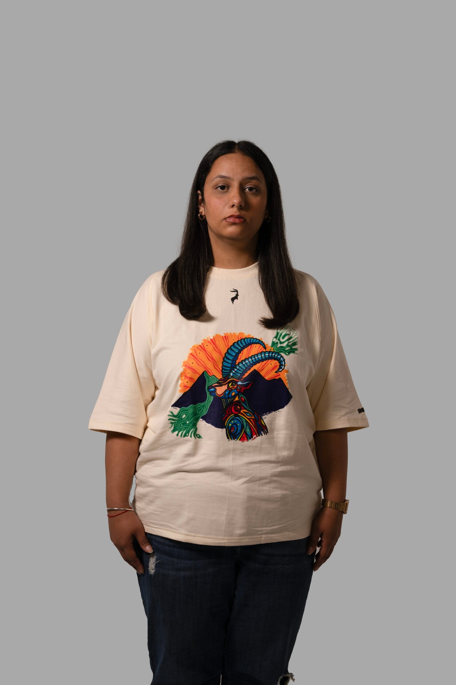 Ibex Comes Home Oversized Graphic T-shirt Off-White