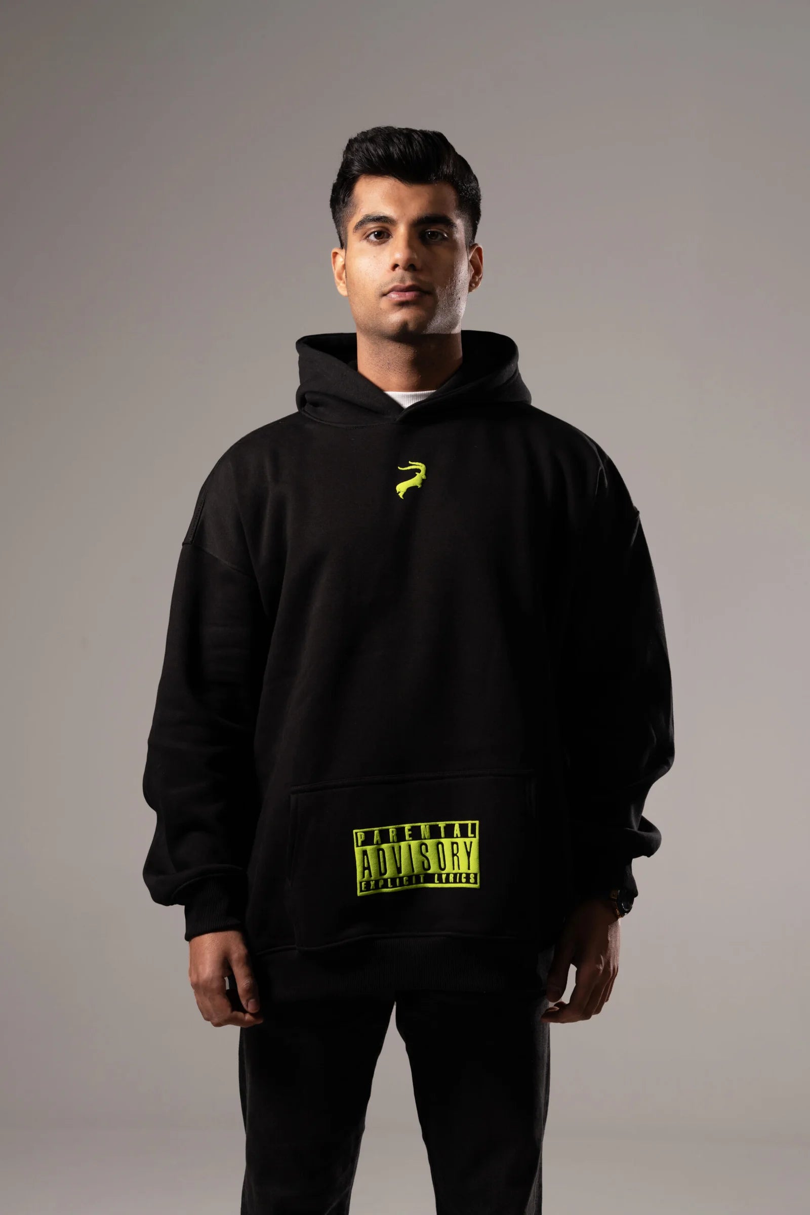 Sleep * NAKED * Club Super Oversized Hoodie – Black