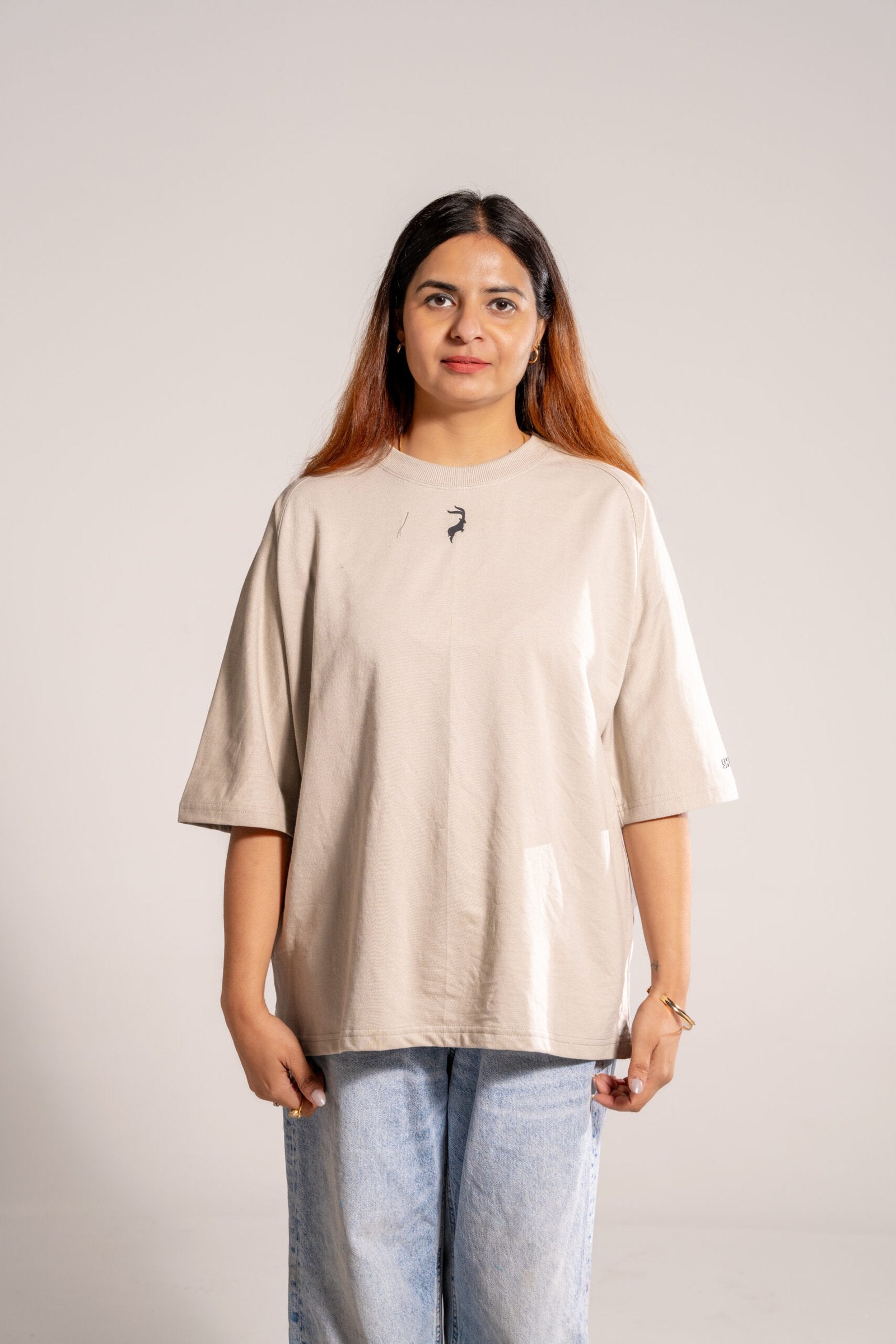SHIBH Oversized Basic T-Shirt - Grey