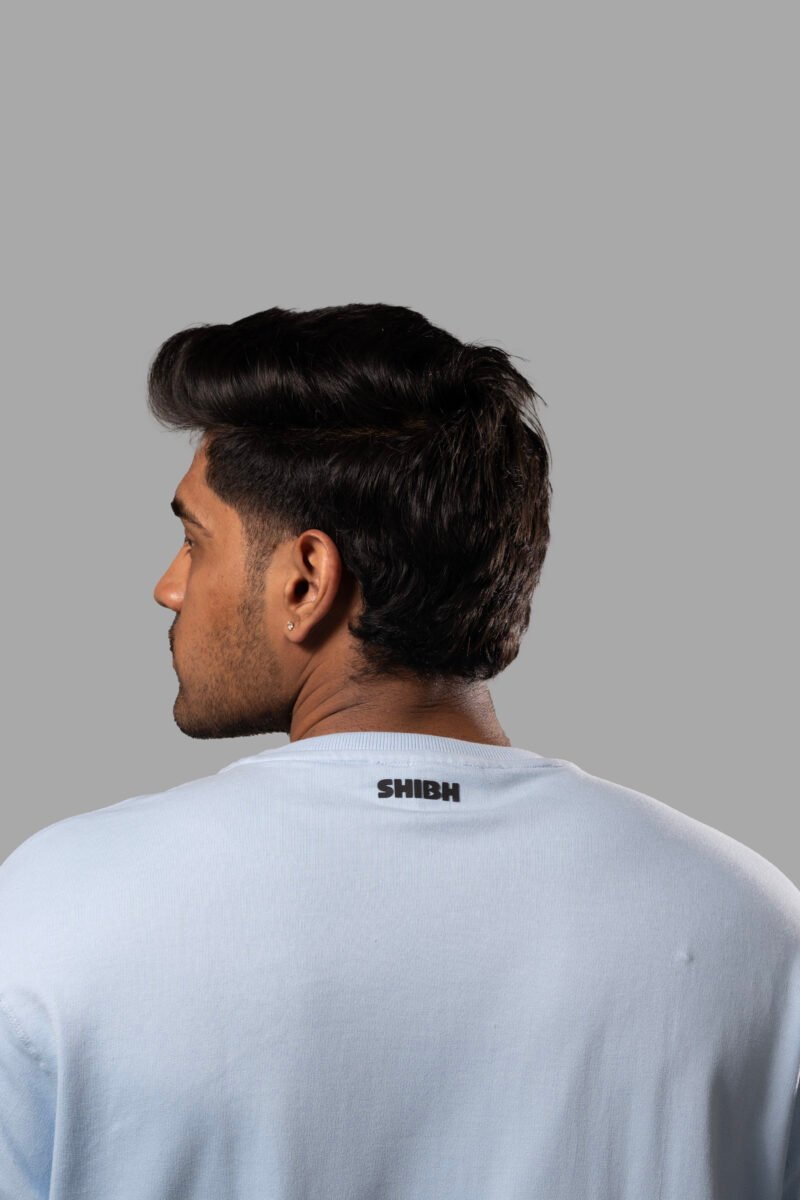 SHIBH Basic Relaxed T-shirt - Light Blue - Image 3