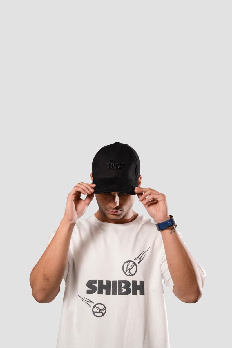 SHIBH Baseball Cap - Black With Hindi Logo - Image 2
