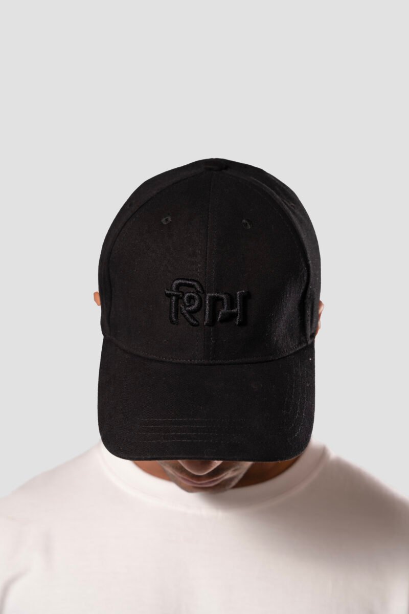 SHIBH Baseball Cap - Black With Hindi Logo